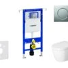 Geberit Duofix - Toiletset Met Sigma01 Bedieningsplaat, Mat Chroom + Duravit ME By Starck Hangend Toilet En Wc Bril, Rimless, SoftClose 111.355.00.5 NM3 -Duravit winkel 0d11bdc83be2d8018876fce3
