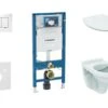 Geberit Duofix - Set Voorwandinstallatie, Closet Alpha Met WC-zitting, Bedieningspaneel Sigma30, Wit/chroom 111.300.00.5 ND5 -Duravit winkel 14ad43a2c7563fa57759c03a