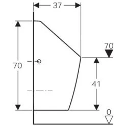 Geberit Urinoirs - Urinoir Selva Waterloos, Wit 116.081.00.1 -Duravit winkel 153d70ddf1d0e7d24b01b360