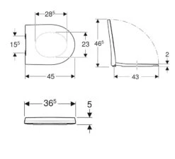 Geberit ICon - Wc-bril, SoftClose, Wit 500.835.01.1 -Duravit winkel 162813aaaea482f2a350e312