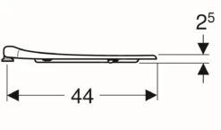 Geberit Selnova Comfort - WC-zitting Voor Gehandicapten, Zonder Deksel, Wit 500.134.01.1 -Duravit winkel 2085009f781b4b74ed81b95d