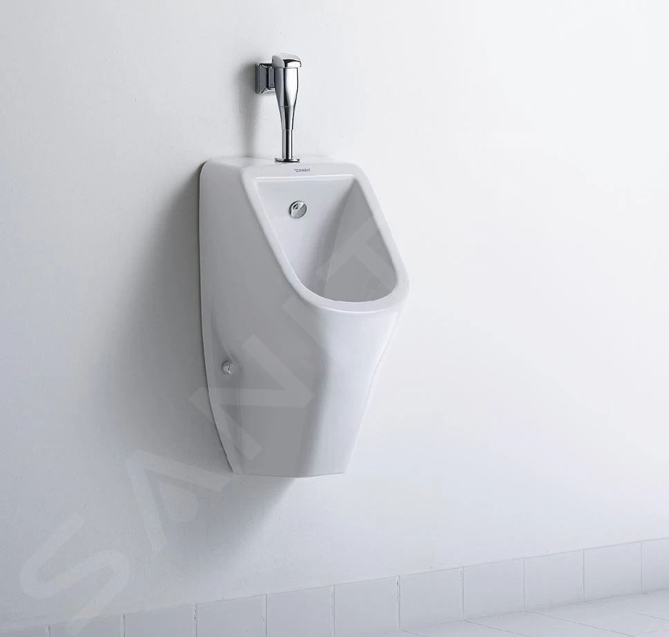 Duravit D-Code - Urinoir, Bovenste Waterinlaat, Rimless, Met HygieneGlaze, Alpine Wit 0828302000 5 Duravit D-Code - Urinoir, Bovenste Waterinlaat, Rimless, Met HygieneGlaze, Alpine Wit 0828302000 - Afbeelding 3