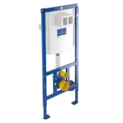 Villeroy & Boch O.novo - ViConnect Voorwandinstallatie Set, Toiletpot Inclusief Wcbril, DirectFlush, SoftClosing, E200 Spoelknop, Glanzend Chroom 5660D201 -Duravit winkel 241dd84f7d57dd65ed039d9f