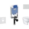 Ideal Standard ProSys - Toiletset- Inbouwreservoir, Closet, WC-zitting Bau Ceramic, Oleas M2 Bedieningsplaat, Rimless, Softclose, Wit ProSys80M SP133 -Duravit winkel 2891a06db10572b241ea3f01