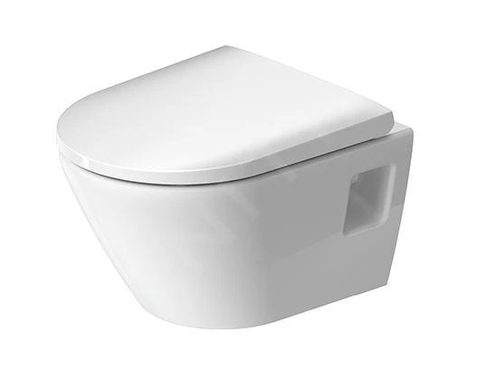 Duravit D-Neo - Hangend Toilet Compact, Rimless, Met WonderGliss, Wit 25870900001 7 Duravit D-Neo - Hangend Toilet Compact, Rimless, Met WonderGliss, Wit 25870900001 - Afbeelding 5