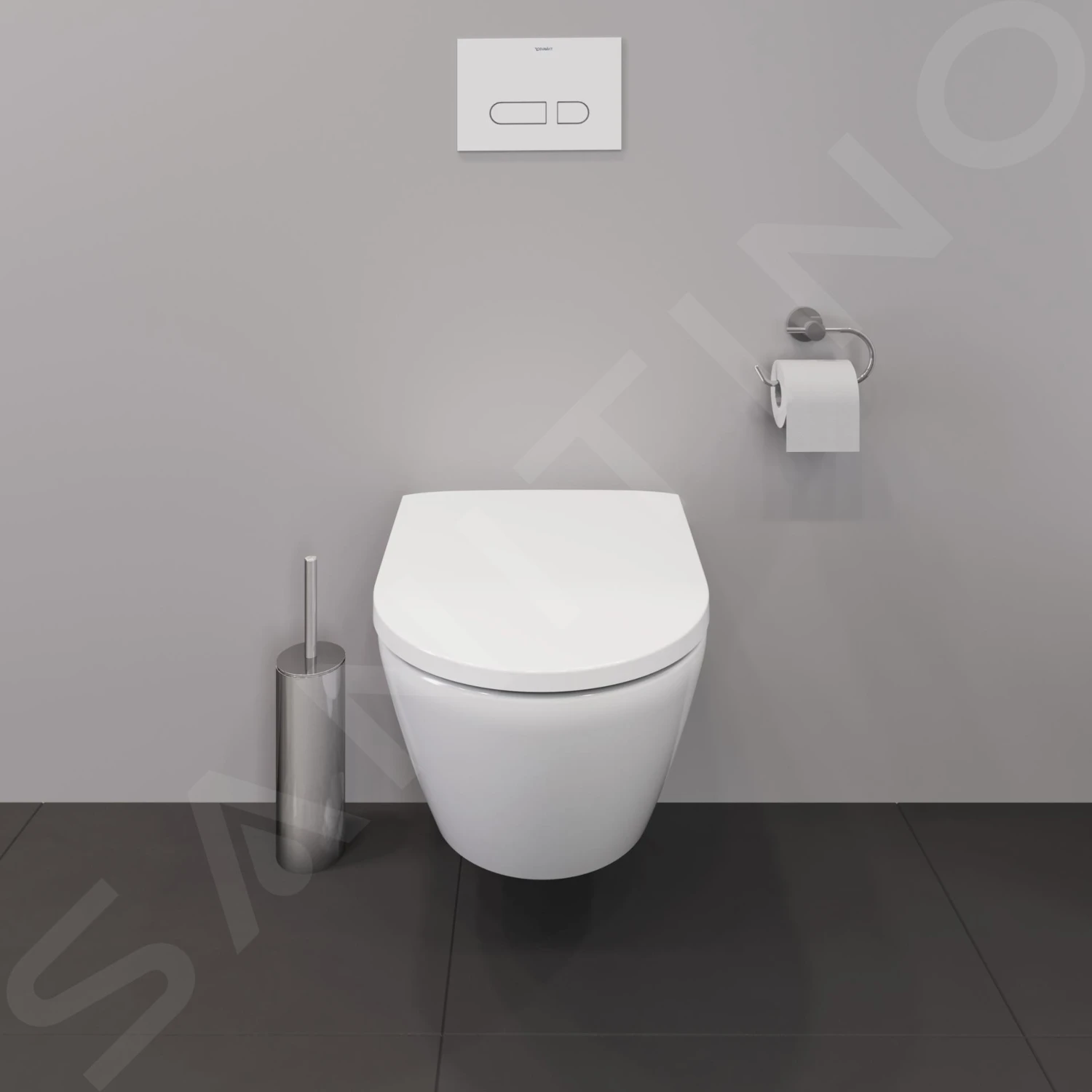 Duravit D-Neo - Hangend Toilet Compact, Rimless, Met WonderGliss, Wit 25870900001 10 Duravit D-Neo - Hangend Toilet Compact, Rimless, Met WonderGliss, Wit 25870900001 - Afbeelding 8