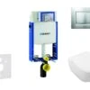 Geberit Kombifix - Toiletset Met Sigma30 Bedieningsplaat, Mat Chroom/chroom + Villeroy Boch Hangend Toilet En Wc Bril, SoftClose, DirectFlush, CeramicPlus 110.302.00.5 NI7 -Duravit winkel 4853d905ca3f041d72371904