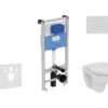 Ideal Standard ProSys - Toiletset- Inbouwreservoir, Closet, WC-zitting Eurovit, Oleas M1 Bedieningsplaat, Rimless, SoftClose, Mat Chroom ProSys120M SP53 -Duravit winkel 48ab928e15a0f61de0acfa3c