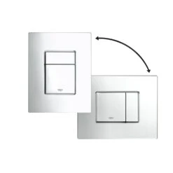 Grohe Solido - Toiletset, Hangtoilet Euro Ceramic En Softclose Toiletzitting, Bedieningsknop Skate Cosmopolitan, Chroom/wit 39889000 -Duravit winkel 49f5fe847060869f105bc180 1