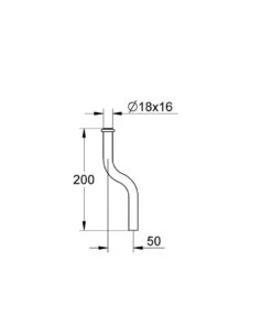 Grohe Reserveonderdelen - Urinoirspoelpijp, Chroom 37040000 -Duravit winkel 4a968ae93a6401220c6fbc68