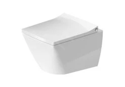 Duravit Viu - Wandtoilet Compact, Rimless, DuraFix, Alpine Wit 2573090000