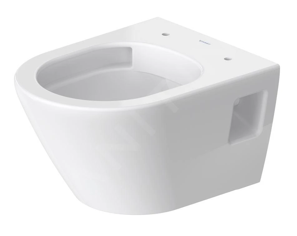 Duravit D-Neo - Hangend Toilet Compact, Rimless, Met WonderGliss, Wit 25870900001 3 Duravit D-Neo - Hangend Toilet Compact, Rimless, Met WonderGliss, Wit 25870900001