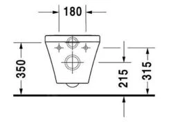 Duravit DuraStyle - Wandcloset, Rimless, Wit 2542090000 -Duravit winkel 57b46c8631d76e291abecd7f