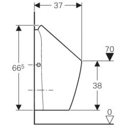 Geberit Urinoirs - Urinoir Preda Waterloos, Wit 116.071.00.1 -Duravit winkel 6546c7f8614538d6d53cfbb1