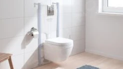 Grohe Solido - Toiletset, Hangtoilet Euro Ceramic En Softclose Toiletzitting, Bedieningsknop Skate Cosmopolitan, Chroom/wit 39889000 -Duravit winkel 65a4b27685740cd37840a577