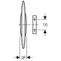 Geberit Toebehoren - Urinoir Scheidingswand, Kunststof, Basic, Wit 115.201.11.1 -Duravit winkel 65b1117e36c447609a3c5ded