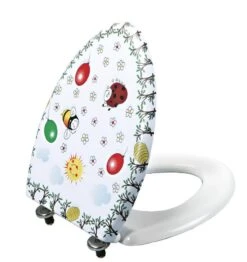 Sapho Kid - Kinder Wc Bril, Duroplast, Metalen Scharnier, Met Motief KC0802.01.1