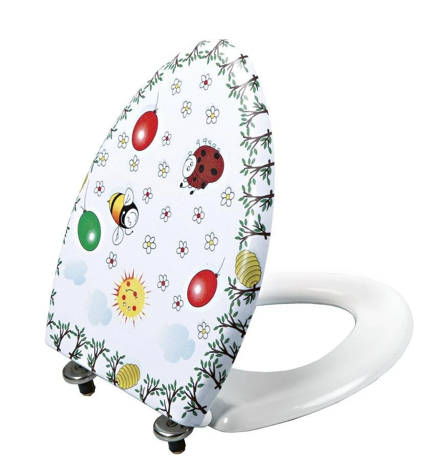 Sapho Kid - Kinder Wc Bril, Duroplast, Metalen Scharnier, Met Motief KC0802.01.1 3 Sapho Kid - Kinder Wc Bril, Duroplast, Metalen Scharnier, Met Motief KC0802.01.1