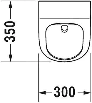 Duravit ME By Starck - Urinoir, Afvoer Horizontaal, Rimless, Met HygieneGlaze, Wit 2809302000 4 Duravit ME By Starck - Urinoir, Afvoer Horizontaal, Rimless, Met HygieneGlaze, Wit 2809302000 - Afbeelding 2