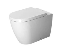 Duravit ME By Starck - Staande Closet, Afvoer Achter Onder, Met WonderGliss, Alpine Wit 21690900001