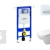 Geberit Duofix - Toiletset Met Sigma50 Bedieningsplaat, Alpine Wit + Duravit D-Code Hangend Toilet En Wc Bril, Rimless, SoftClose 111.355.00.5 NH8 -Duravit winkel 73fd6dc1f669e603b246bff9