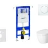 Geberit Duofix - Toiletset Met Sigma01 Bedieningsplaat, Alpine Wit + Duravit ME By Starck Hangend Toilet En Wc Bril, Rimless, SoftClose 111.355.00.5 NM1 -Duravit winkel 7bae6412192c3244903780c7