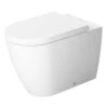 Duravit ME By Starck - Staand Toilet, Afvoer Horizontaal, Met HygieneGlaze, Wit/mat Wit 2169099000