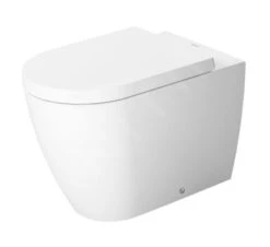 Duravit ME By Starck - Staand Toilet, Afvoer Horizontaal, Met HygieneGlaze, Wit/mat Wit 2169099000