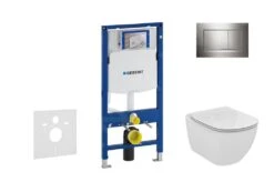 Duravit winkel 29 Geberit Duofix - Set Voorwandinstallatie, Toilet En Zitting Ideal Standard Tesi, Sigma30 Bedieningsplaat, Chroom 111.300.00.5 NF6