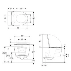 Geberit ONE - Hangend Toilet Met Wc Bril SoftClose, TurboFlush, Mat Wit/ Glanzend Chroom 500.202.JT.1 6 Geberit ONE - Hangend Toilet Met Wc Bril SoftClose, TurboFlush, Mat Wit/ Glanzend Chroom 500.202.JT.1 -Duravit winkel ad019c6e521bf0b38137b336