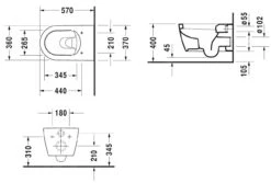 Duravit ME By Starck - Wandcloset, Met HygieneGlaze, Alpine Wit 2528092000 -Duravit winkel ae8f828c8b2ea4354c1c5926