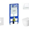 Geberit Duofix - Toiletset Met Sigma30 Bedieningsplaat, Wit/glanzend Chroom + Duravit ME By Starck Hangend Toilet En Wc Bril, Rimless, SoftClose 111.300.00.5 NM5 -Duravit winkel bf106202951471052560c5d9