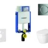Geberit Kombifix - Toiletset Met Sigma01 Bedieningsplaat, Glanzend Chroom + Duravit ME By Starck Hangend Toilet En Wc Bril, Rimless, SoftClose 110.302.00.5 NM2 -Duravit winkel c3d4155886908d8b625b6647