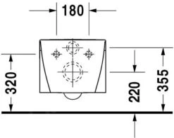Duravit Starck 2 - Hangend Toilet, WonderGliss, Wit 25340900001 -Duravit winkel c5a90bdf8858d936601956a8