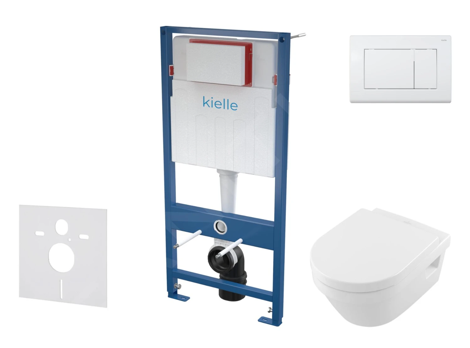 Kielle Genesis - Voorwand Montageset, Architectura Toilet En Softclose Toiletbril, CeramicPlus, Gemini III Bedieningspaneel, Glanzend Wit SANI11AK3102 3 Kielle Genesis - Voorwand Montageset, Architectura Toilet En Softclose Toiletbril, CeramicPlus, Gemini III Bedieningspaneel, Glanzend Wit SANI11AK3102