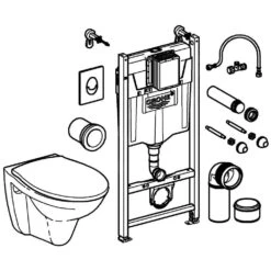 Grohe Solido - Toiletset Met Hangend Toilet + Softclose Wc Bril, Skate Air Drukknop, Wit 39117000 8 Grohe Solido - Toiletset Met Hangend Toilet + Softclose Wc Bril, Skate Air Drukknop, Wit 39117000 -Duravit winkel cc2f2c0eb3e53fb15ae01bbc