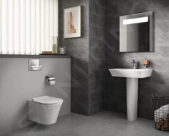 Ideal Standard ProSys - Toiletset- Inbouwreservoir, Closet, WC-zitting Connect Air, Oleas M1 Bedieningsplaat, Aquablade, SoftClose, Chroom ProSys80M SP96 -Duravit winkel cd4e24485148f35375196190 2