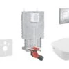 Grohe Uniset - Uniset Voor Wandcloset, Compleet Set 38643SET-KB -Duravit winkel d149ea2c8be65af83facde45