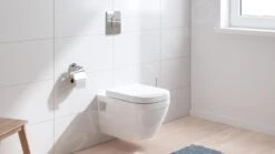 Grohe Solido - Toiletset Met Hangend Toilet + Softclose Wc Bril, Rimless, Arena Cosmopolitan Drukknop, Chroom 39700000 -Duravit winkel d163f862b3b550929345fa49