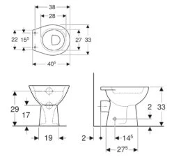 Geberit Bambini - Staand Toilet, Voor Kinderen, Achter Afvoer, Wit 500.916.00.1 -Duravit winkel d744f413c2fc5c750908bc4f