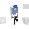 Ideal Standard ProSys - Toiletset- Inbouwreservoir, Closet, WC-zitting Eurovit, Oleas M2 Bedieningsplaat, Rimless, Softclose, Chroom ProSys80M SP123 -Duravit winkel d96922d25b26d5a231aca971