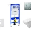 Geberit Duofix - Toiletset Met Sigma01 Bedieningsplaat, Mat Chroom + Duravit D-Code Hangend Toilet En Wc Bril, Rimless, SoftClose 111.355.00.5 NH3 -Duravit winkel dab1682f4c0d5da9414d62c5