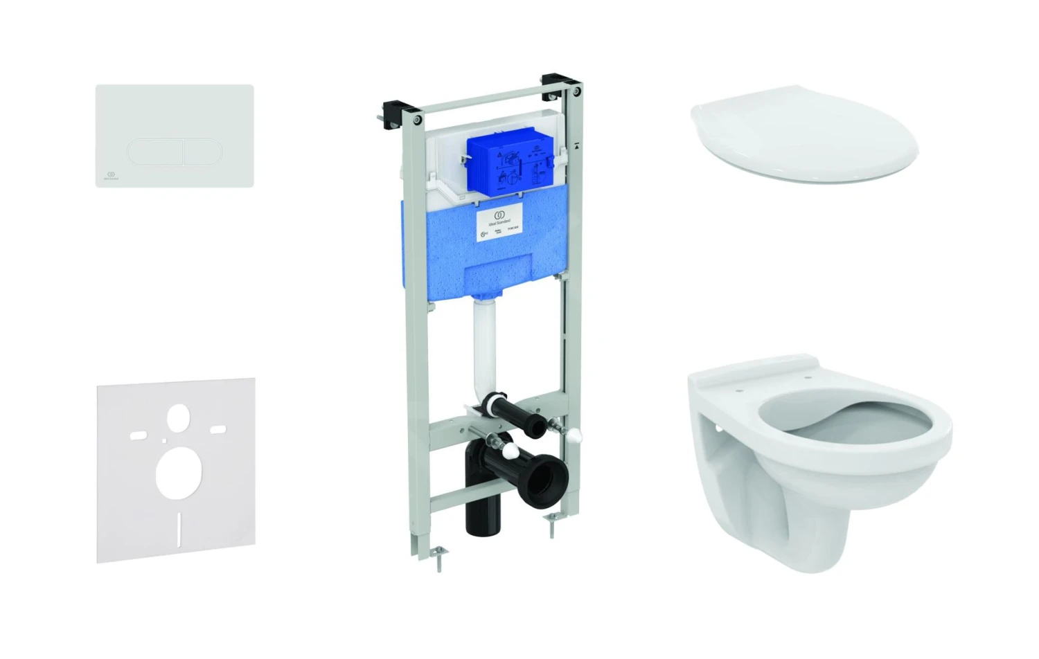 Ideal Standard ProSys - Toiletset - Inbouwreservoir, Closet Alpha Met WC-zitting, Oleas M1 Bedieningsplaat, Wit ProSys120M SP34 3 Ideal Standard ProSys - Toiletset - Inbouwreservoir, Closet Alpha Met WC-zitting, Oleas M1 Bedieningsplaat, Wit ProSys120M SP34