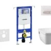 Geberit Duofix - Inbouwreservoir Voor Hangend Toilet Met SIGMA50 Bedieningsknop, Alpine Wit + Tece One - Hangend Douche-wc En Wc-bril, Rimless, SoftClose 111.355.00.5 NT8 -Duravit winkel df89b9c81d8246555b2a22a4