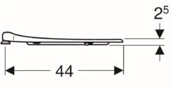 Geberit Selnova Comfort - WC-zitting Voor Gehandicapten, Square, Zonder Deksel, Karmozijn 500.134.00.2 -Duravit winkel ea7bd85107f68ffa9b6e0f00