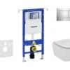 Geberit Duofix - Inbouwreservoir Voor Hangend Toilet Met SIGMA30 Bedieningsknop, Glanzend Chroom/mat Chroom + Ideal Standard Tesi - Hangend Toilet En Wc-bril, Aquablade, SoftClose 111.355.00.5 NU6 -Duravit winkel ed6c2803e0e74af982ed4e77