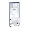Grohe Solido - Complete Toiletset Met Inbouwreservoir, Hangtoilet En Softclose Wc Bril, Skate Air Bedieningsplaat, Chroom 39192000 -Duravit winkel ee40c483c0f61a094db0d891