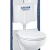 Grohe Solido - Voorwand Montageset, Bau Ceramic Toilet En Softclose Zitting, Start Bedieningsplaat, Chroom 39419000 -Duravit winkel f1978df34607007074033e71