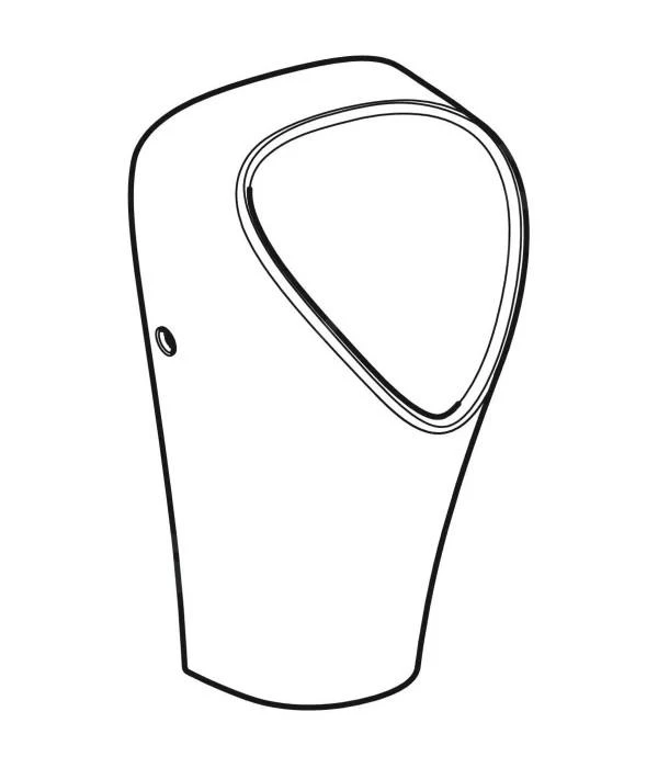 Geberit Urinoirs - Urinoir Narva, Waterloos, KeraTect, Wit 501.657.00.8 5 Geberit Urinoirs - Urinoir Narva, Waterloos, KeraTect, Wit 501.657.00.8 - Afbeelding 3