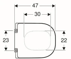 Geberit Selnova Comfort - WC-zitting Voor Gehandicapten, Square, Duroplast, Wit 500.793.01.1 -Duravit winkel f722733a85ab000ebc8f7c16